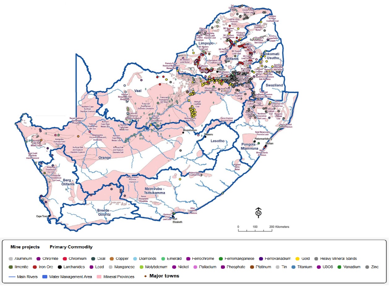 Mine Locations and Water Use